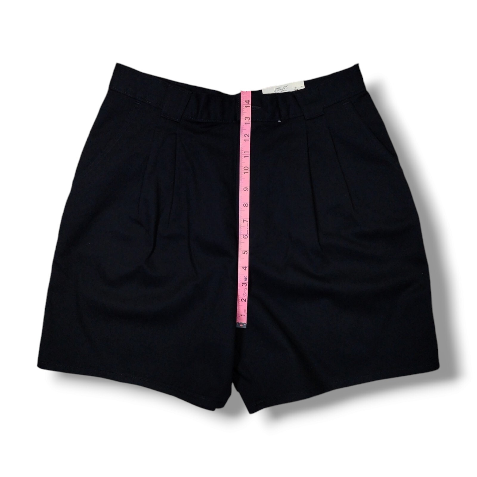 Vintage Chick Tribeca Black High Waisted Mom Shorts Women's Size 16 — image 4 of 8